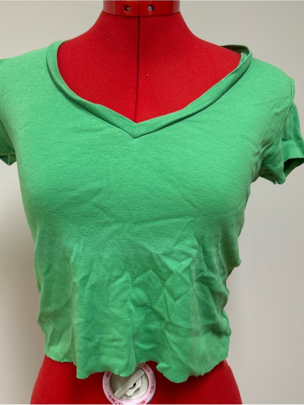 Joe Fresh Green V-Neck Short Sleeve Tee